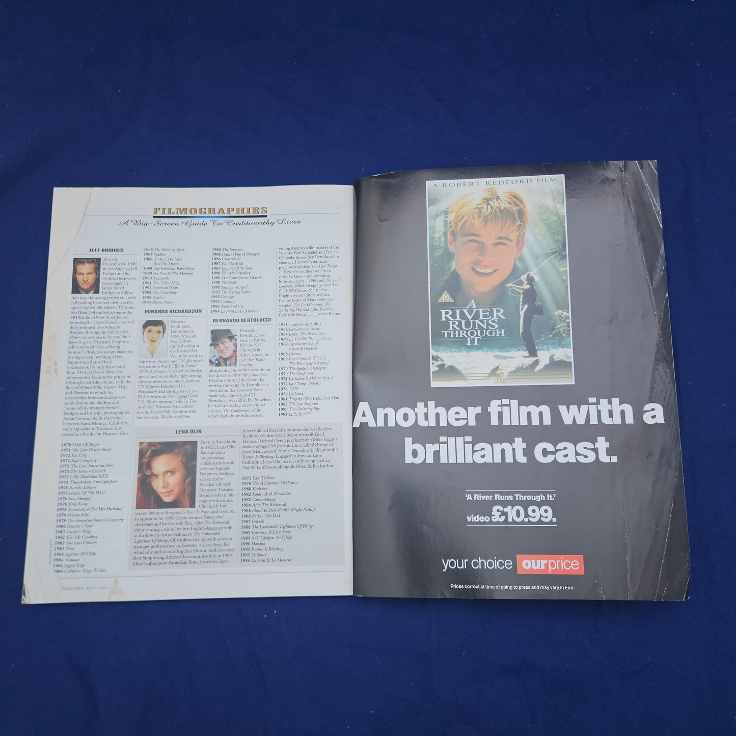 Premiere Movie Magazine UK May 1994 (1330) Gary Oldman Peter Sellers Jane Horrocks
