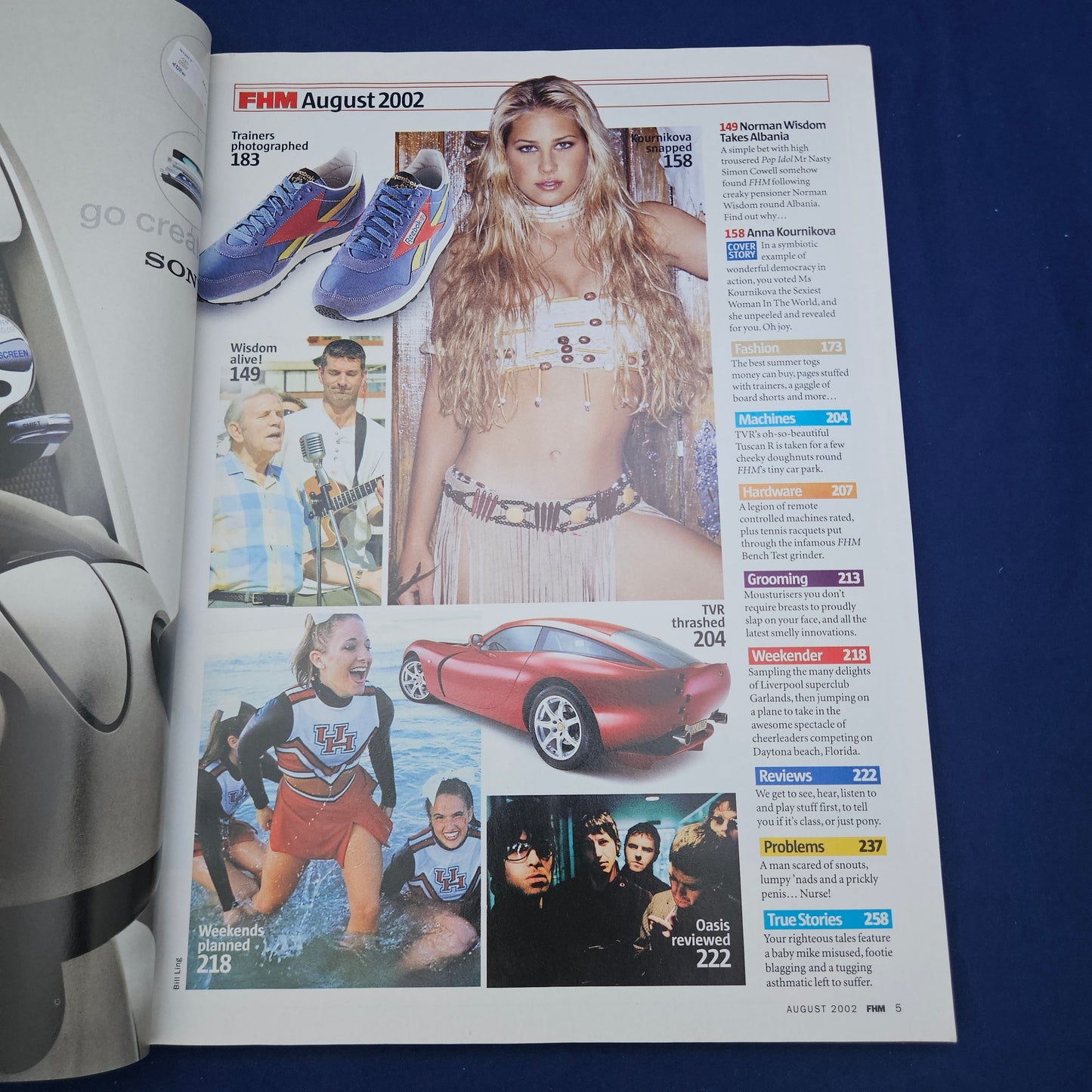 FHM Magazine August 2002 (1331) Anna Kournikova Jakki Leilani Ebony TVR