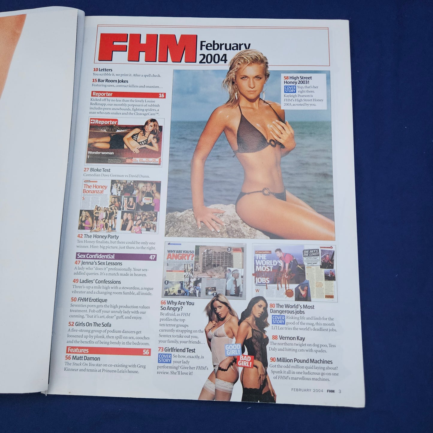 FHM Magazine February 2004 (1331) Kayleigh Pearson Alyssa Milano Katie Price