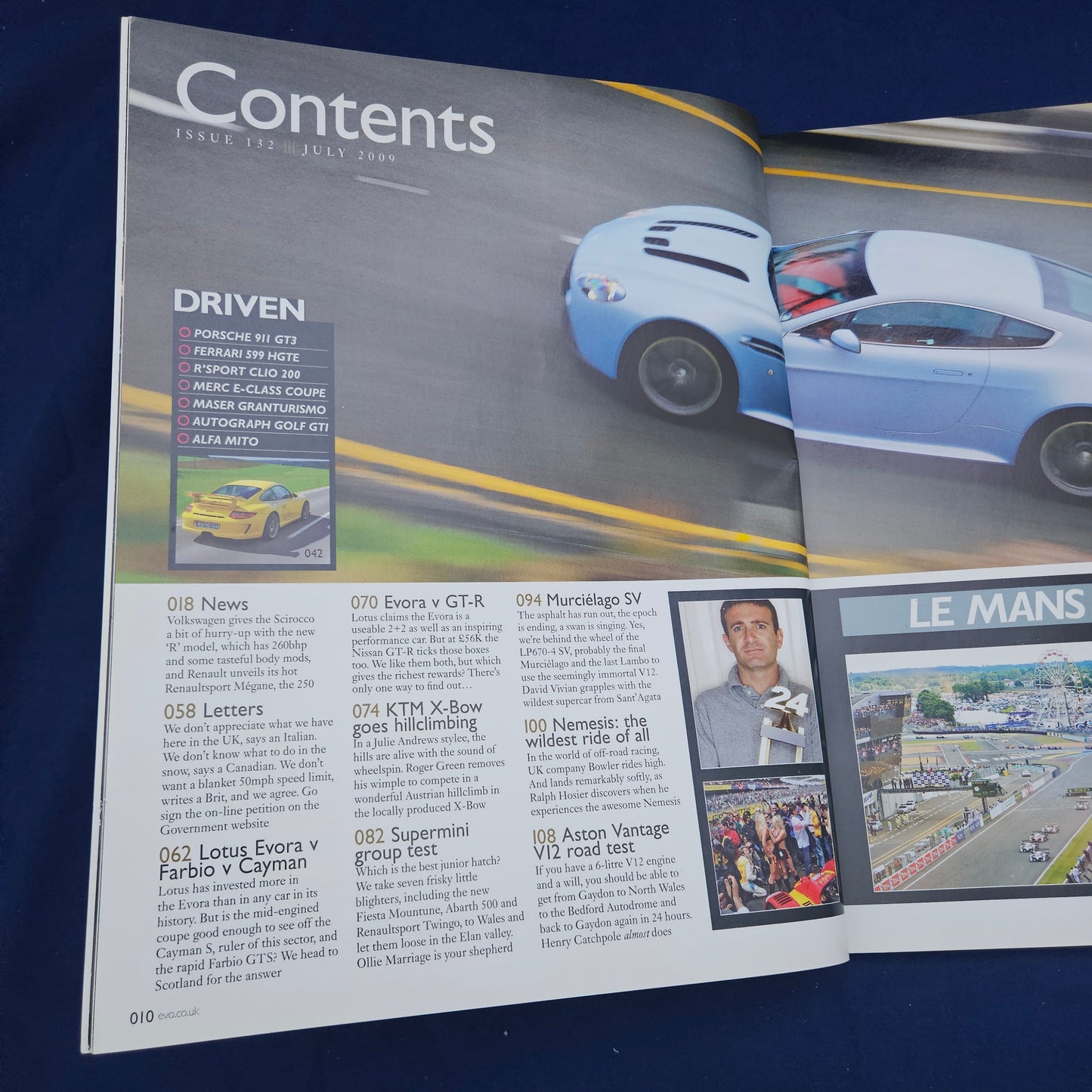 evo Magazine Issue 132 July 2009 (1332) Lotus Evora Murcielago SV V12 Vantage