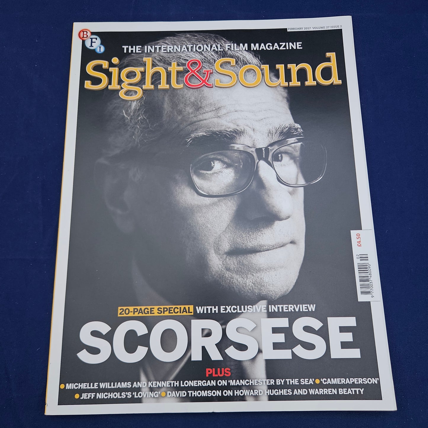 Sight & Sound Magazine February 2017 (1334) Martin Scorsese Casey Affleck Jackie