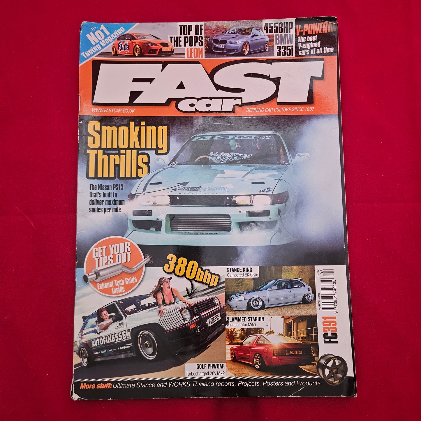 Fast Car Magazine March 2018 (1337) Nissan PS13 VW Golf Mk2 Civic EK Starion