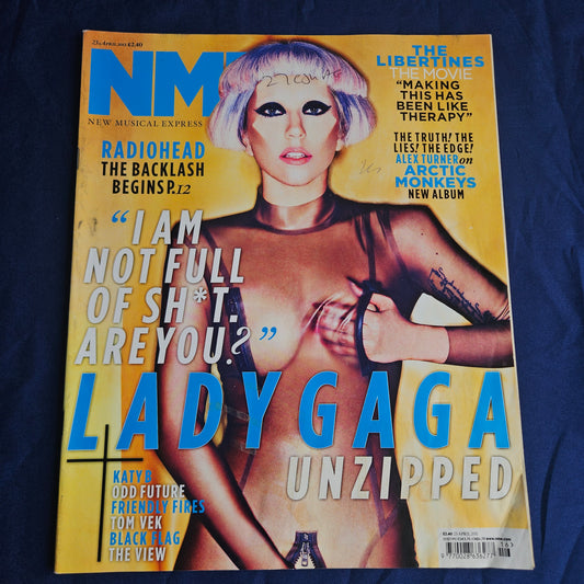 NME Magazine 23 April 2011 (1339) Lady Gaga Arctic Monkeys Radiohead Libertines