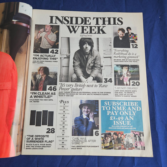NME Magazine 23 April 2011 (1339) Lady Gaga Arctic Monkeys Radiohead Libertines