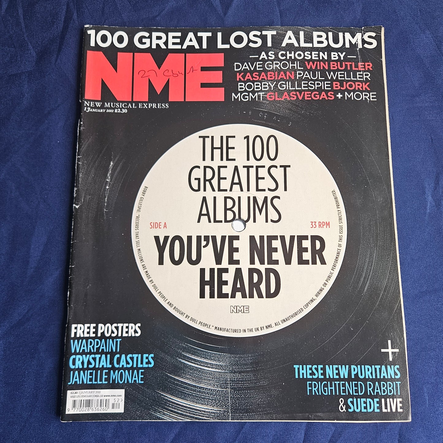 NME Magazine 1 January 2011 (1339) 100 Great Lost Albums Dave Grohl Bjork MGMT