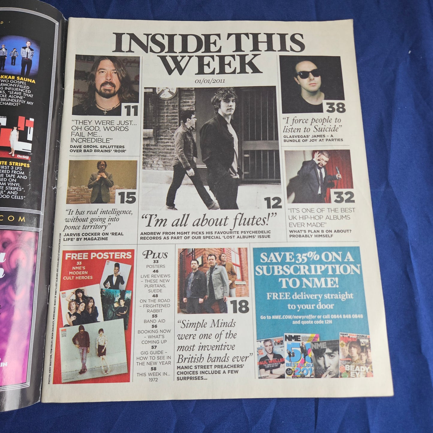 NME Magazine 1 January 2011 (1339) 100 Great Lost Albums Dave Grohl Bjork MGMT