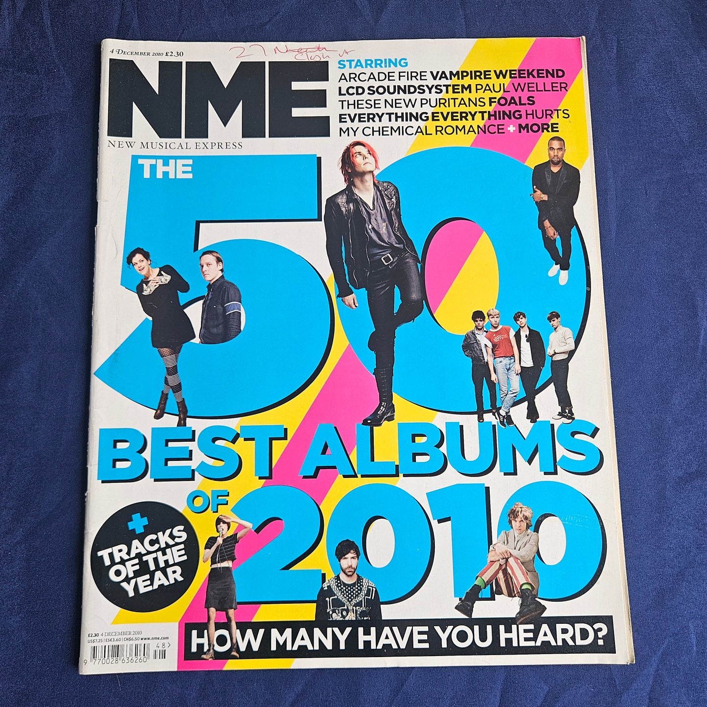 NME Magazine 4 December 2010 (1339) 50 Best Albums Arcade Fire My Chemical Romance