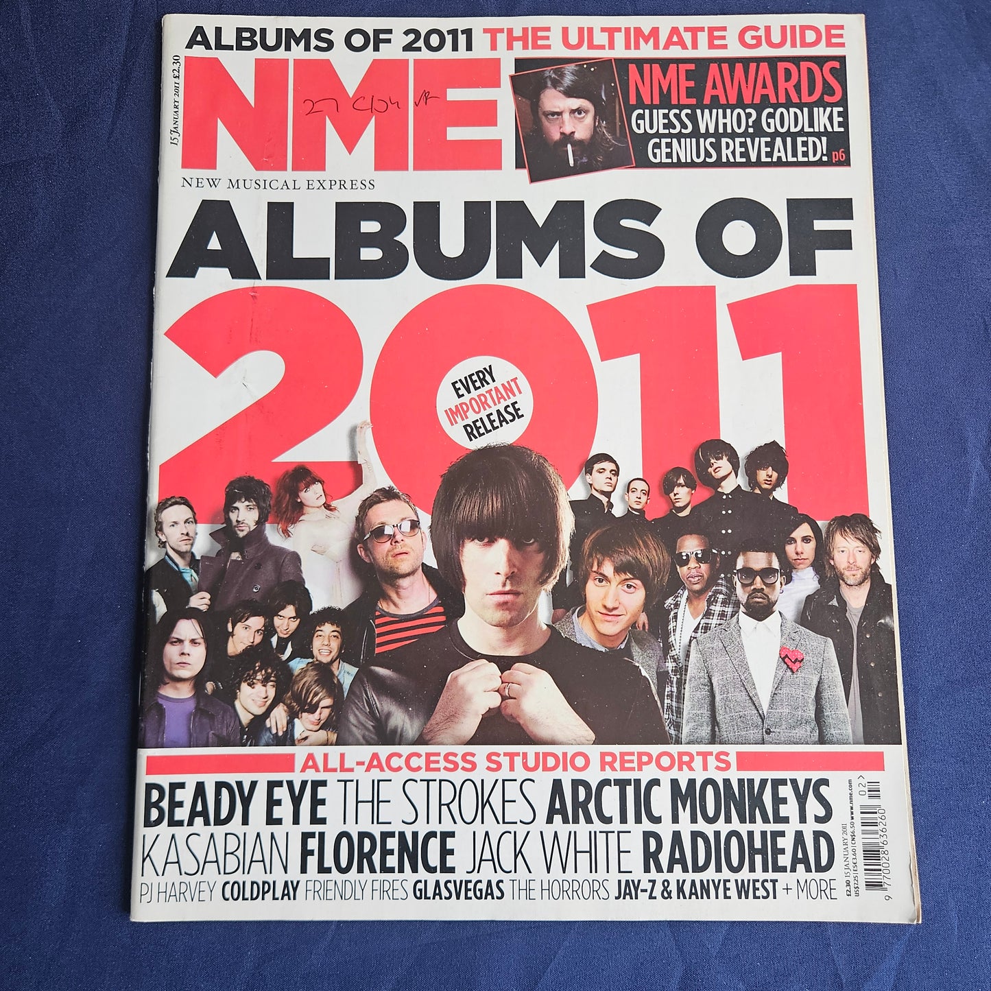 NME Magazine 15 January 2011 (1339) Albums of 2011 Liam Gallagher The Strokes Radiohead