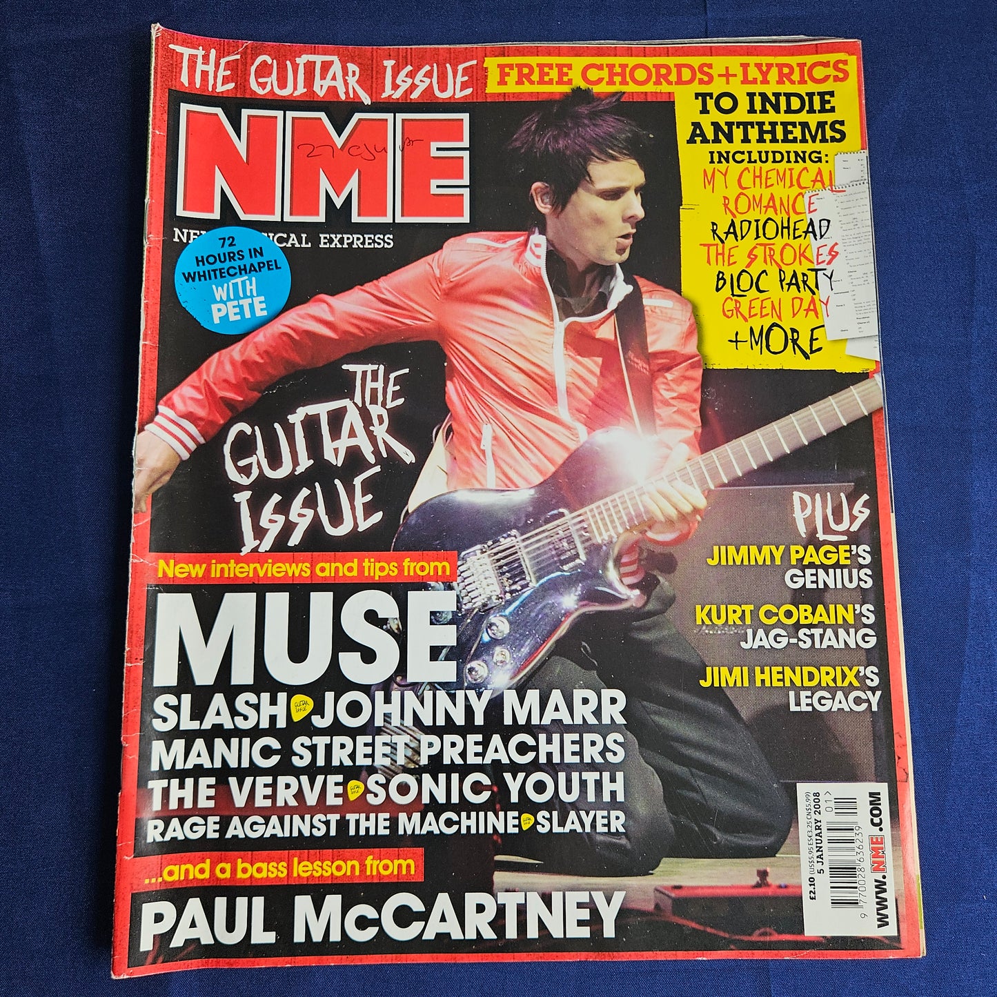 NME Magazine 5 January 2008 (1339) Guitar Issue Muse Matt Bellamy Johnny Marr MCR