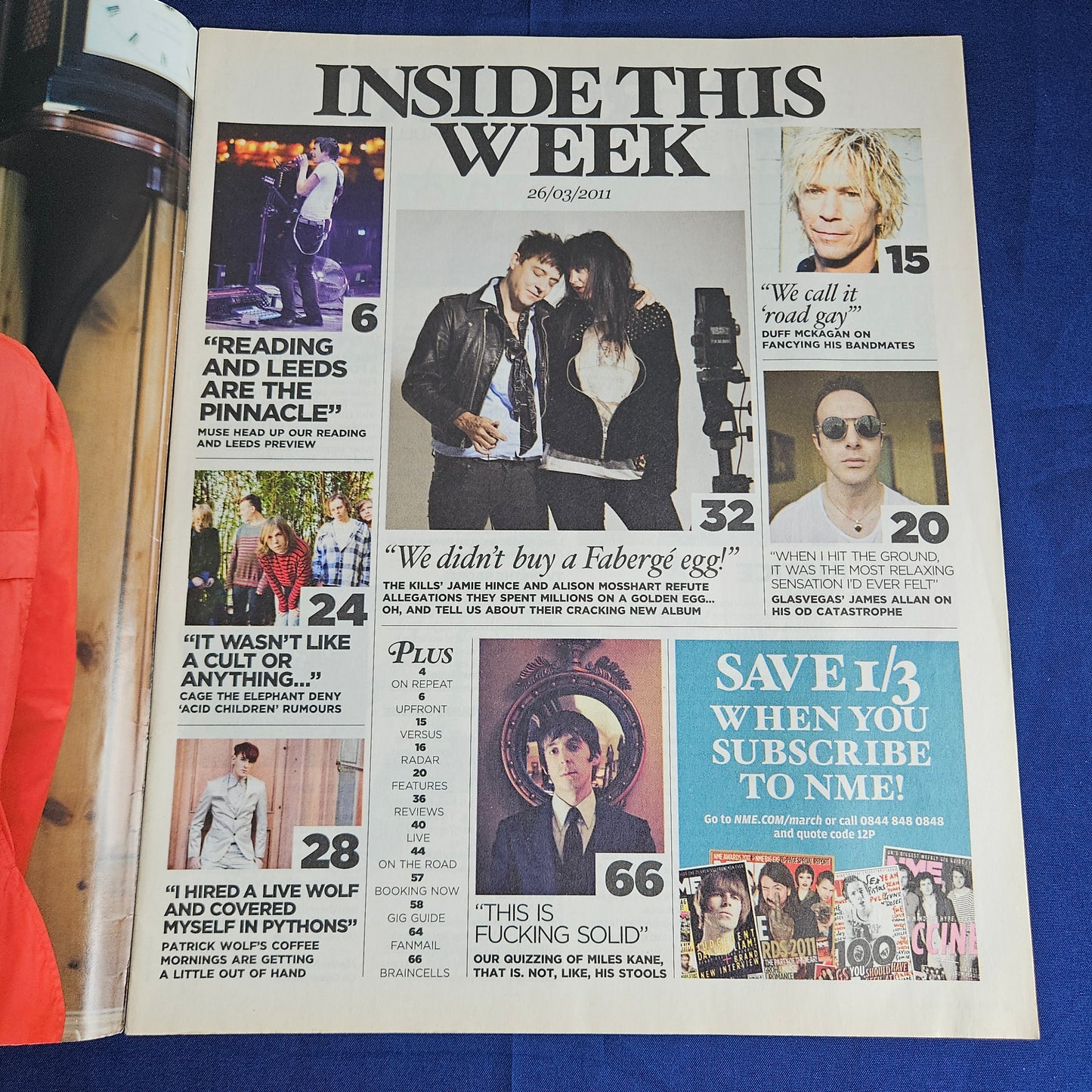 NME Magazine 26 March 2011 (1339) Muse The Strokes My Chemical Romance The Kills
