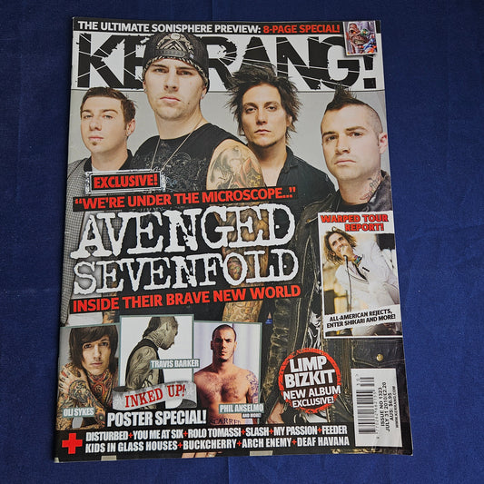 Kerrang Magazine July 31 2010 #1323 (1341) Avenged Sevenfold Travis Barker BMTH