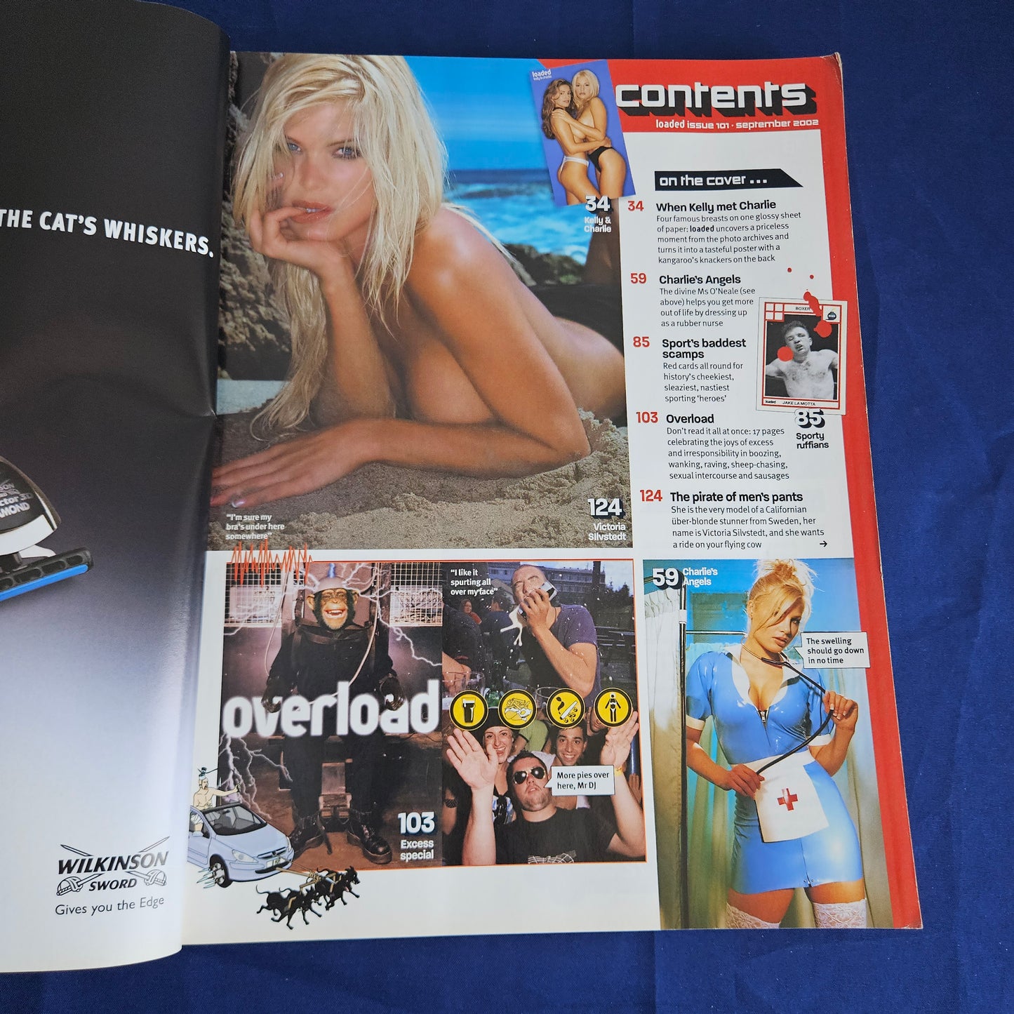 Loaded Magazine September 2002 (1342) Victoria Silvstedt Kelly Brook POSTER