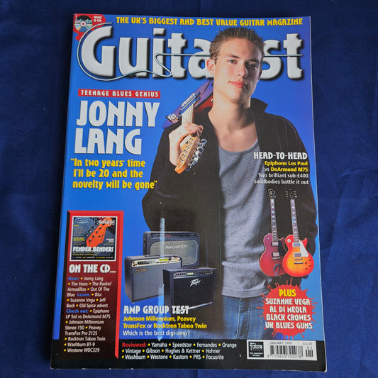 Guitarist Magazine January 1999 #177 (1347) Jonny Lang Black Crowes Vega