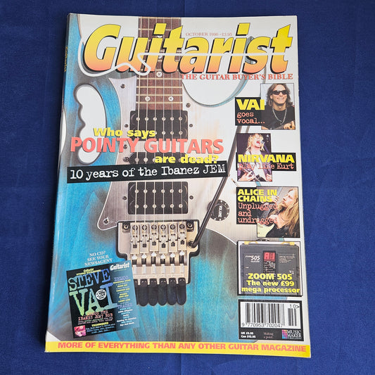 Guitarist Magazine October 1996 Vol 13 No 5 (1347) Steve Vai Nirvana Alice In Chains