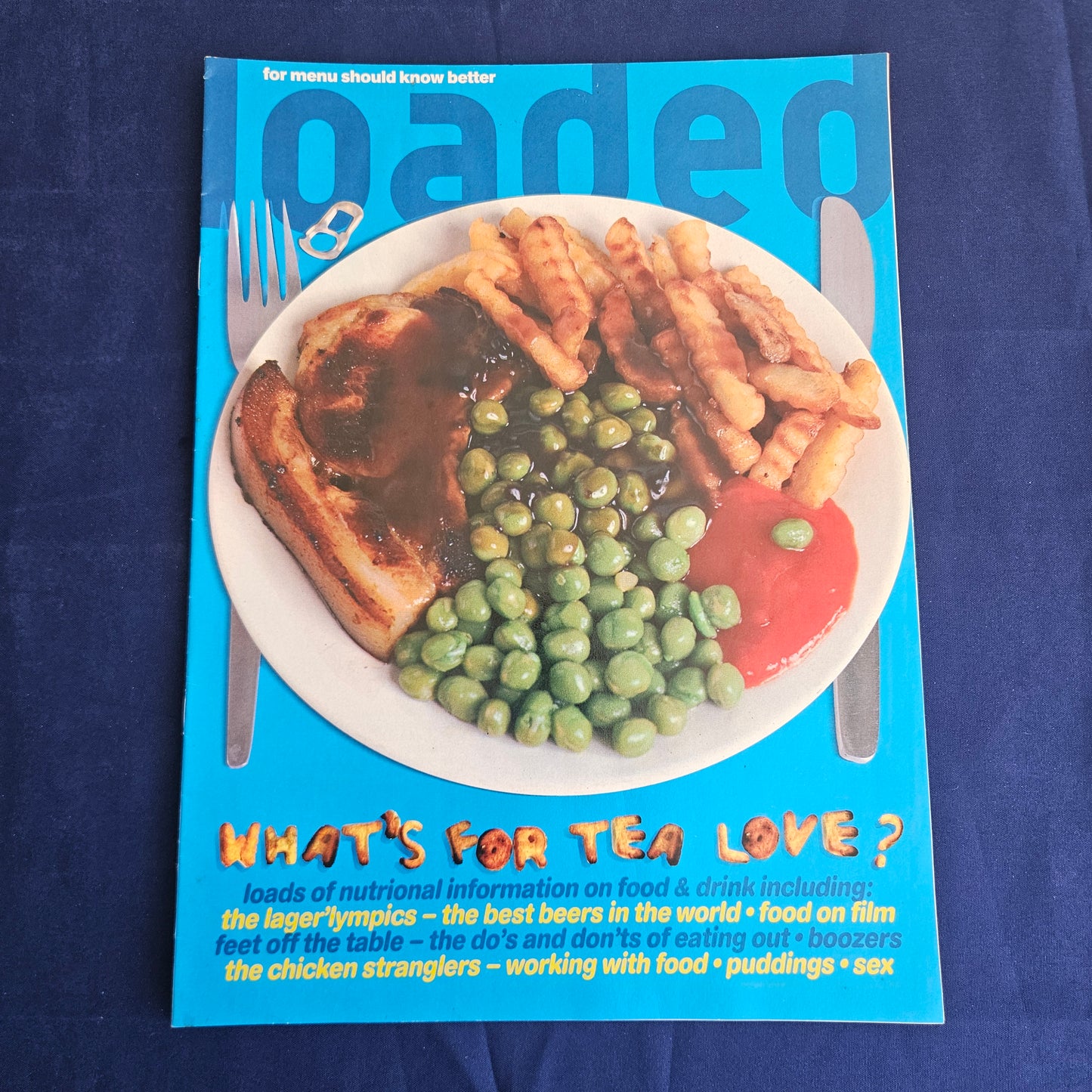 Loaded Magazine Whats For Tea Love Supplement 1995 (0010) Food Drink 90s Humor