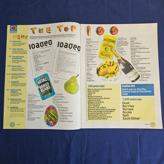 Loaded Magazine Whats For Tea Love Supplement 1995 (0010) Food Drink 90s Humor
