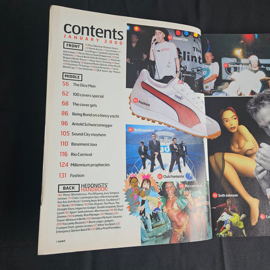 Loaded Magazine January 2000 (1350) Louise Redknapp Arnie Millennium Special Y2K