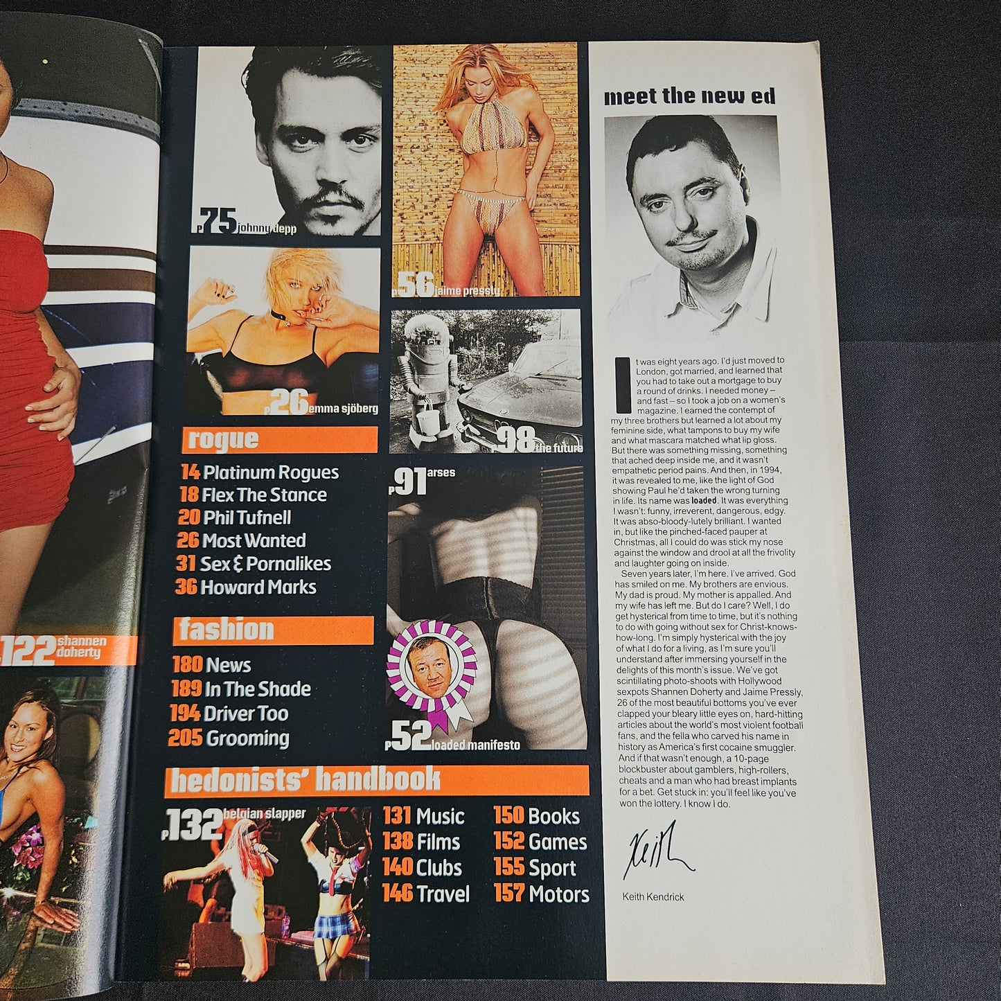 Loaded Magazine July 2001 (1350) Shannen Doherty Jaime Pressly Johnny Depp Y2K