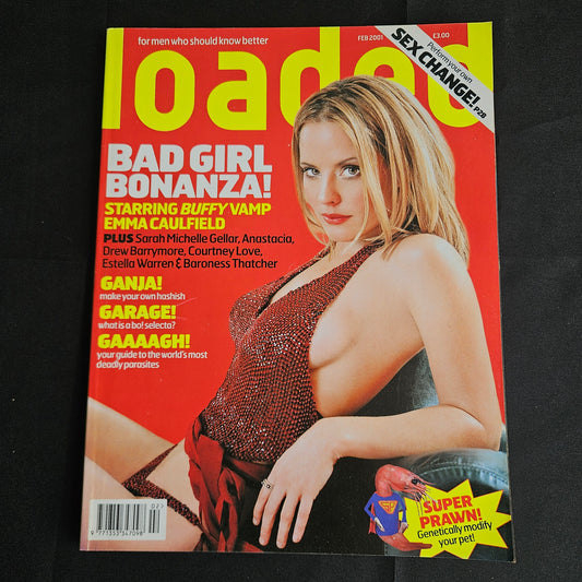 Loaded Magazine February 2001 (1351) Emma Caulfield Anastacia Estella Warren Y2K