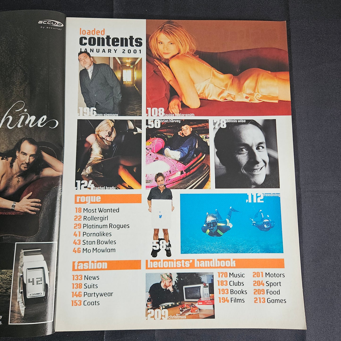 Loaded Magazine January 2001 (1351) Jan Anderson Jordan Dennis Wise Y2K