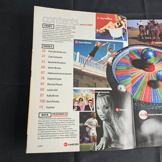 Loaded Magazine March 1999 (1351) POSTER Pamela Anderson Kelly Brook James Brown Y2K
