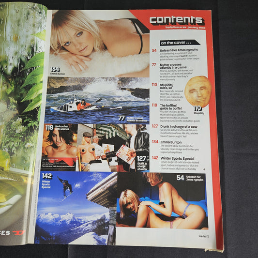 Loaded Magazine January 2002 (1352) Emma Bunton Spice Girls Ali Landry Vinnie Jones