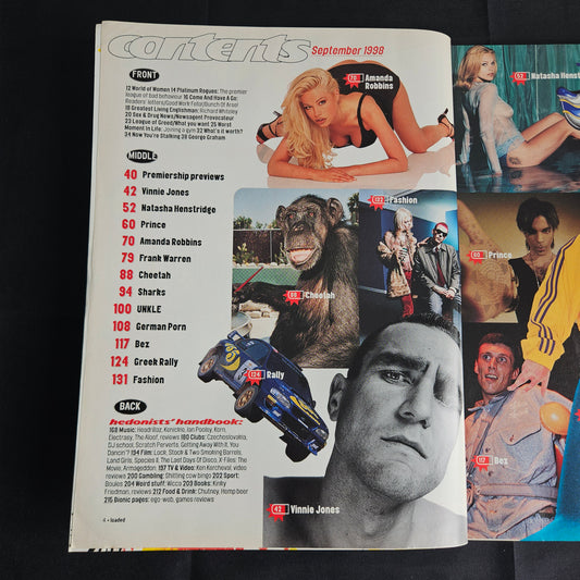 Loaded Magazine September 1998 (1352) Natasha Henstridge Prince Amanda Robbins
