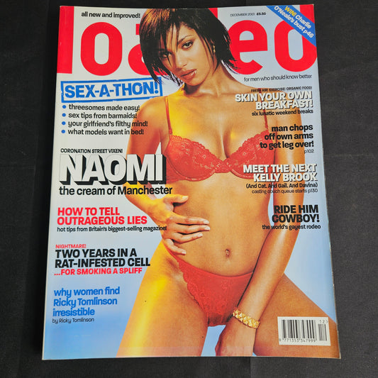 Loaded Magazine December 2001 (1352) Naomi Russell Ricky Tomlinson Tim Burgess