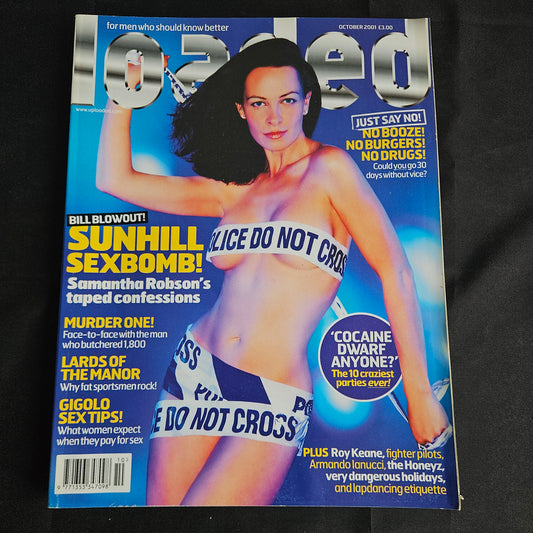 Loaded Magazine October 2001 (1352) Samantha Robson Roy Keane Armando Iannucci