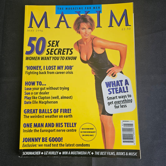 Maxim Magazine May 1996 (1354) Maya Storm Michael Schumacher Liz Hurley 90s