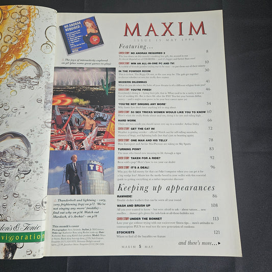Maxim Magazine May 1996 (1354) Maya Storm Michael Schumacher Liz Hurley 90s