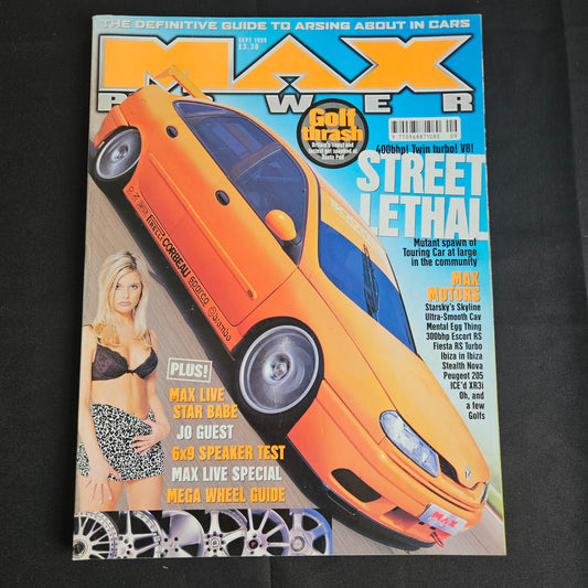 Max Power Magazine September 1999 (1356) Jo Guest Renault Laguna Skyline R32 90s