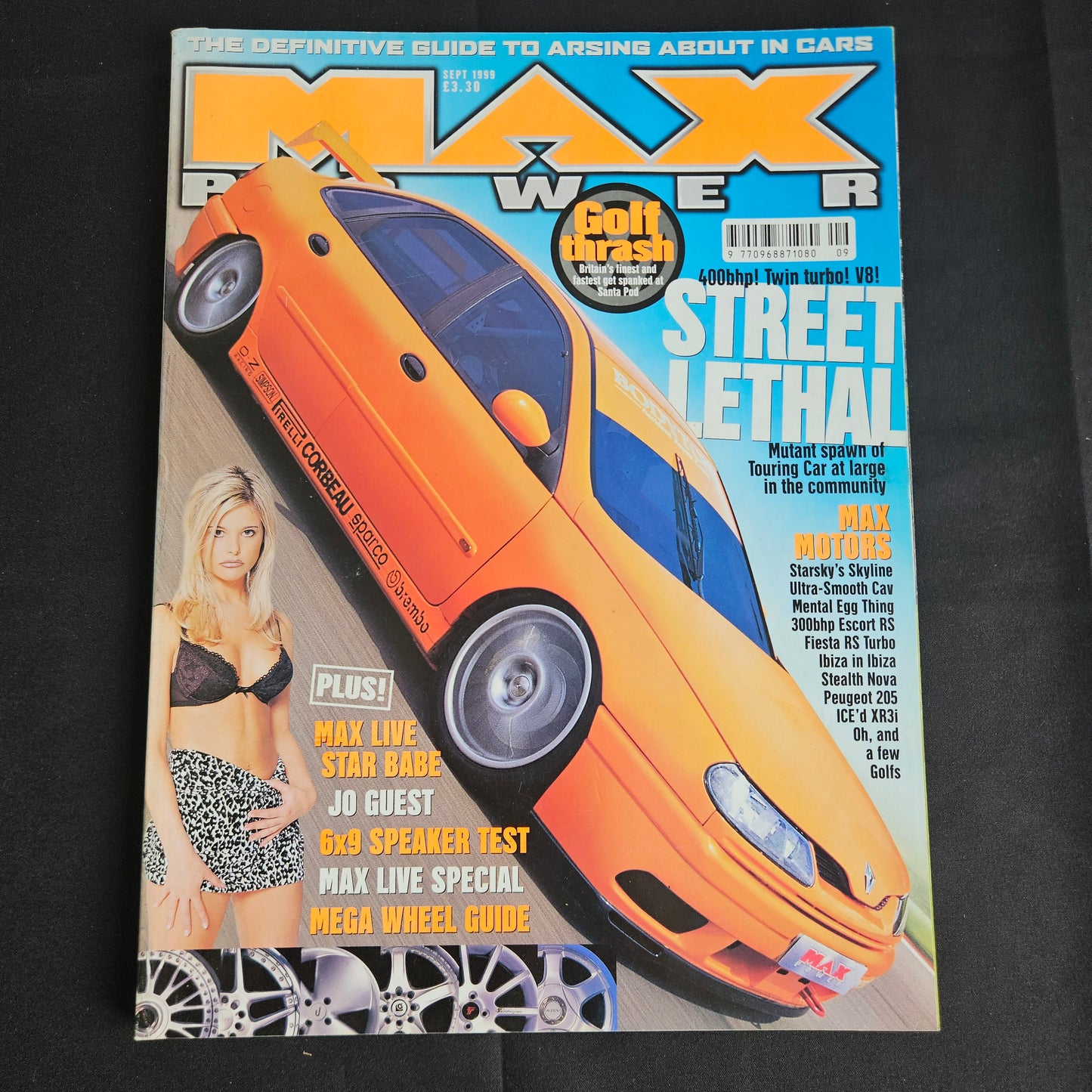 Max Power Magazine October 1999 (1356) Danni Hunt Citroen Saxo Nissan Skyline R34