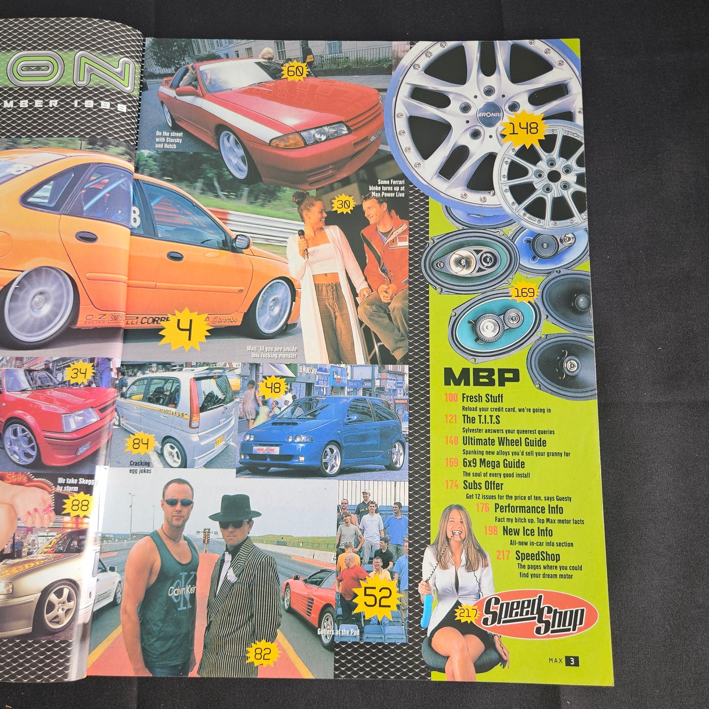 Max Power Magazine October 1999 (1356) Danni Hunt Citroen Saxo Nissan Skyline R34