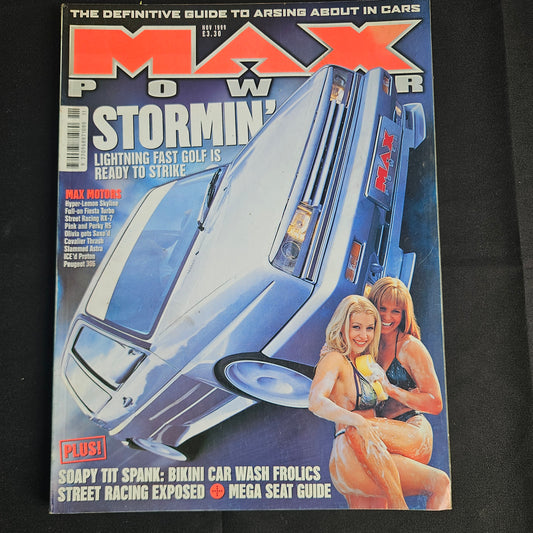 Max Power Magazine November 1999 (1356) VW Golf Rallye Skyline R33 Ksenia JDM
