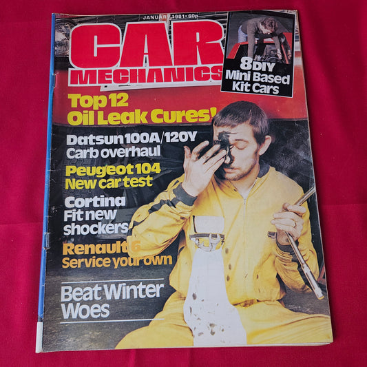 Car Mechanics Magazine January 1981 (1363) Cortina Mini Datsun Fiat X19 Renault 6