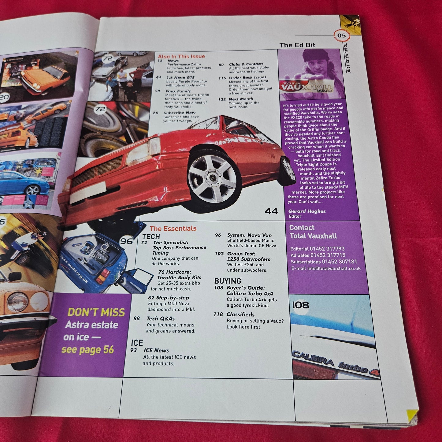 Total Vauxhall Magazine December 2001 (1372) Kitted Corsa SXi 285bhp Tigra Manta
