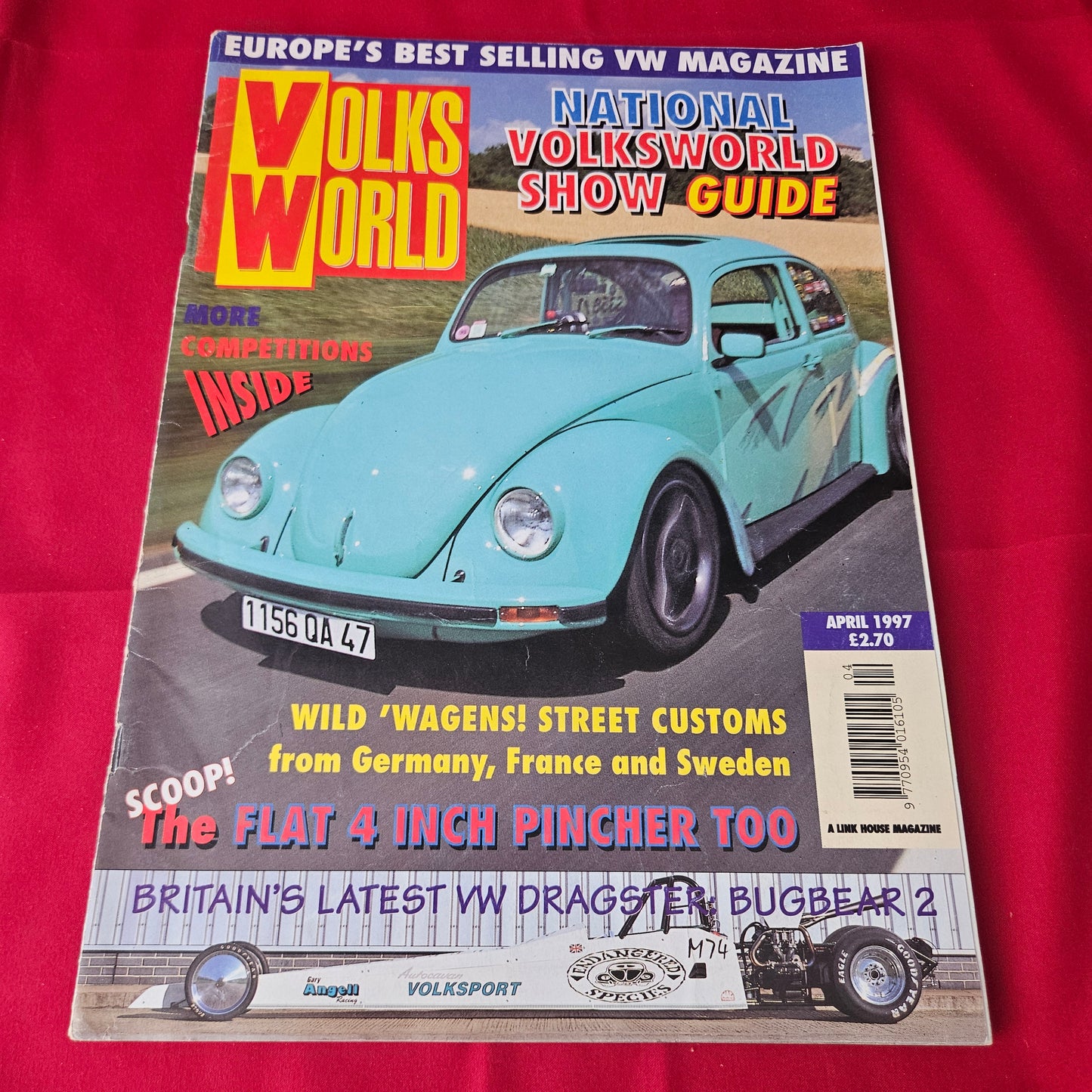 VolksWorld Magazine April 1997 (1372) Custom VW Beetle Bugbear 2 Dragster Split Bus