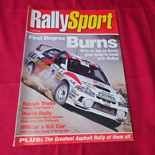 RallySport Magazine Summer 1998 (1372) Richard Burns Mitsubishi Lancer WRC F1