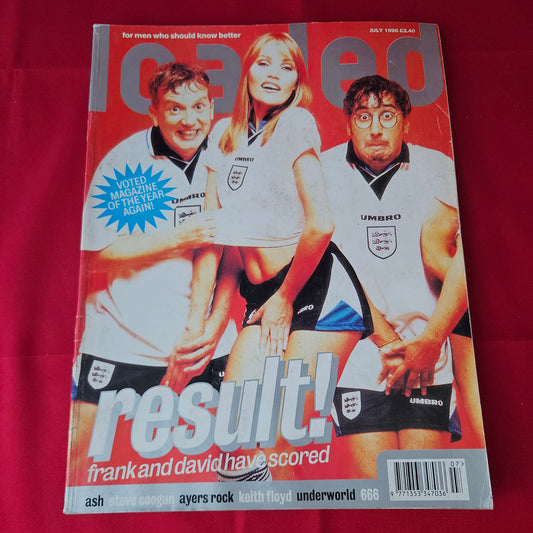 Loaded Magazine July 1996 (1375) Kaja Frank Skinner David Baddiel Euro 96 Poster