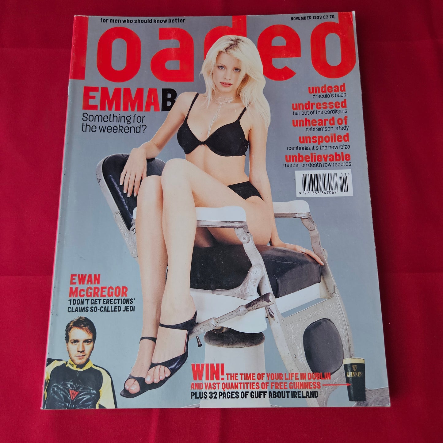 Loaded Magazine November 1998 (1375) Emma B Ewan McGregor Gabi Simson Poster