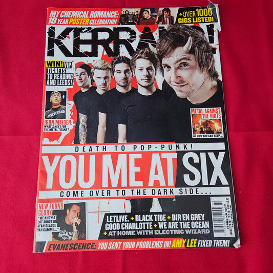 Kerrang! Magazine 20 August 2011 (1376) You Me At Six My Chemical Romance Iron Maiden Evanescence New Found Glory