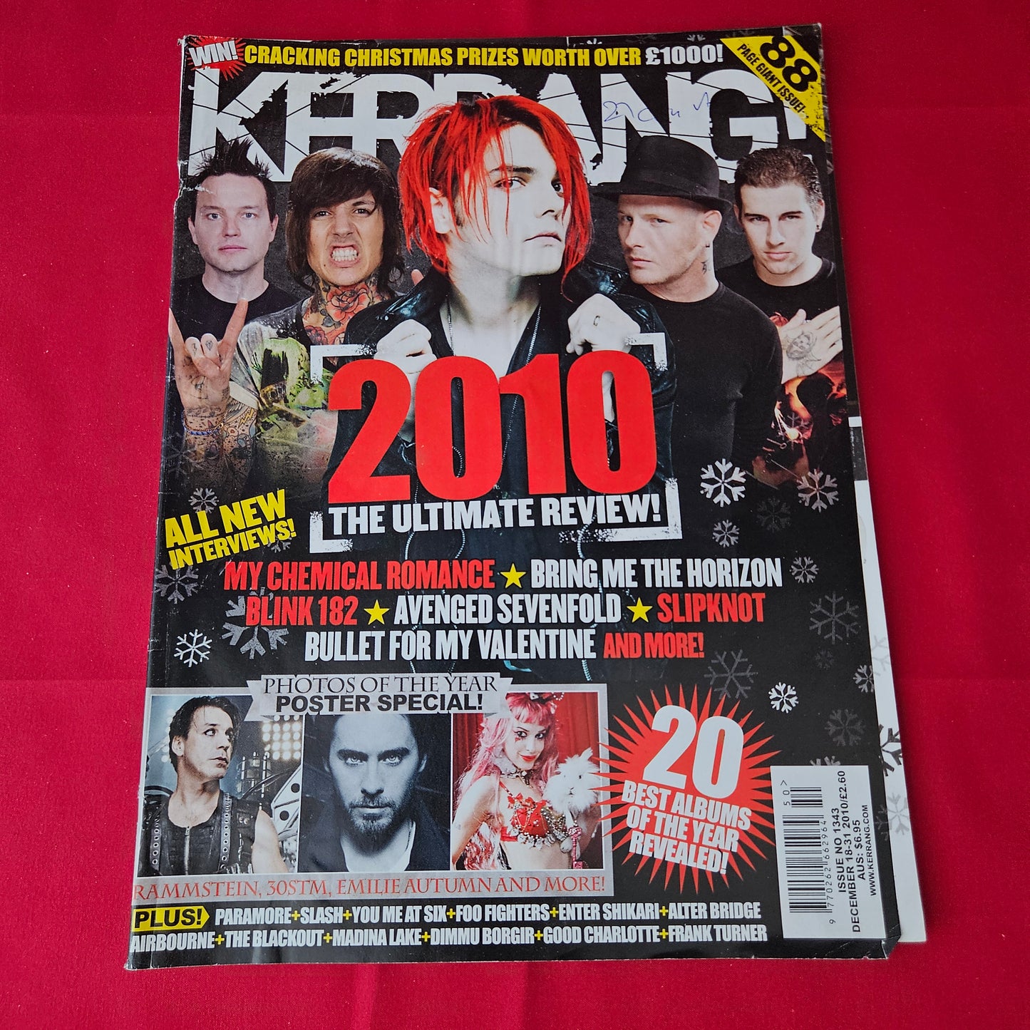 Kerrang! Magazine 18 December 2010 (1376) My Chemical Romance Jared Leto Slipknot