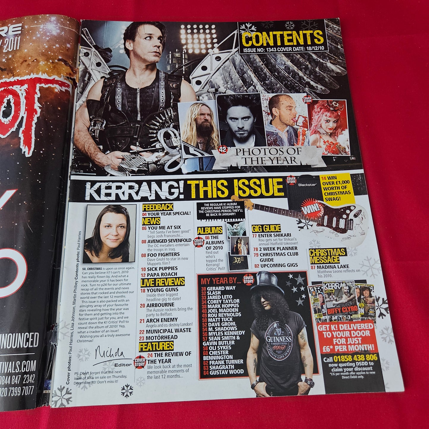 Kerrang! Magazine 18 December 2010 (1376) My Chemical Romance Jared Leto Slipknot