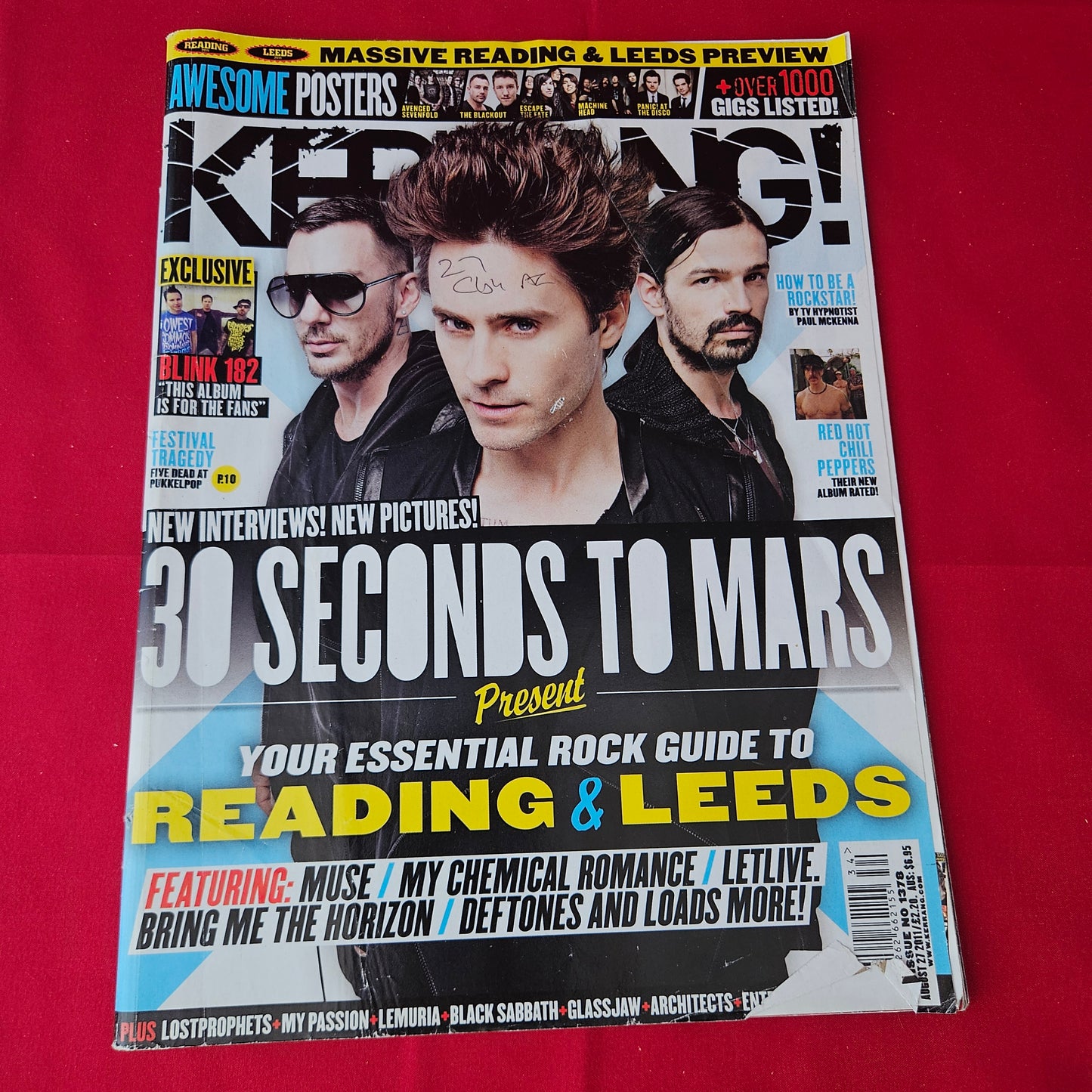 Kerrang! Magazine 27 August 2011 (1376) 30 Seconds To Mars Panic At The Disco The Blackout