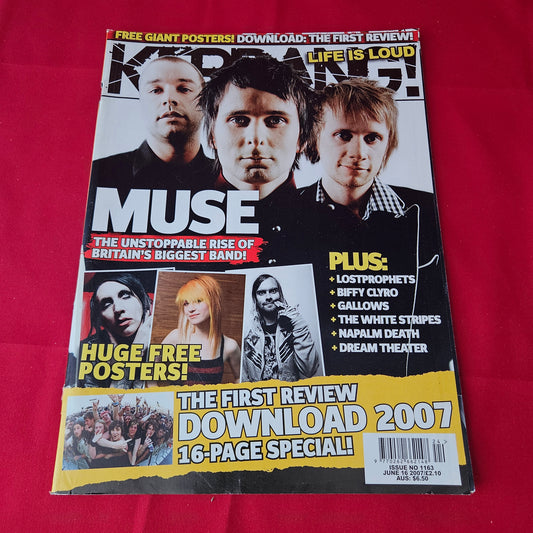 Kerrang! Magazine 16 June 2007 (1376) Muse Paramore Marilyn Manson Biffy Clyro