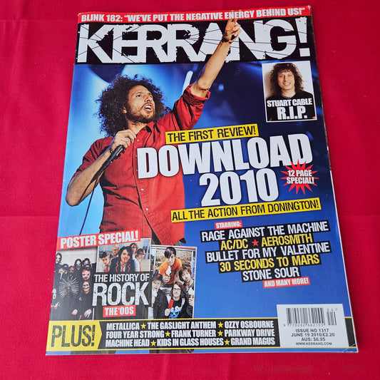 Kerrang! Magazine 19 June 2010 (1376) Linkin Park Poster Rage Against The Machine Blink-182