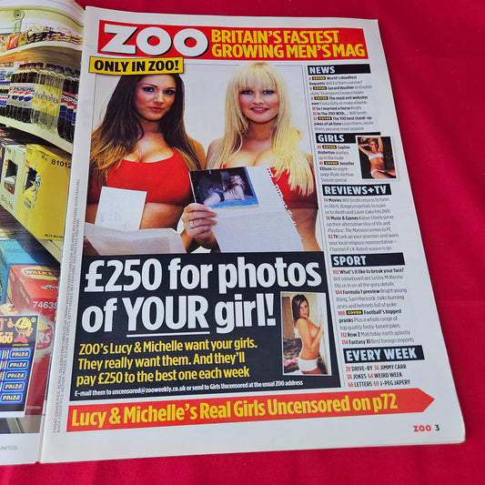ZOO Magazine 4-10 March 2005 (1377) Jennifer Ellison Sophie Anderton Abi Holly Brook