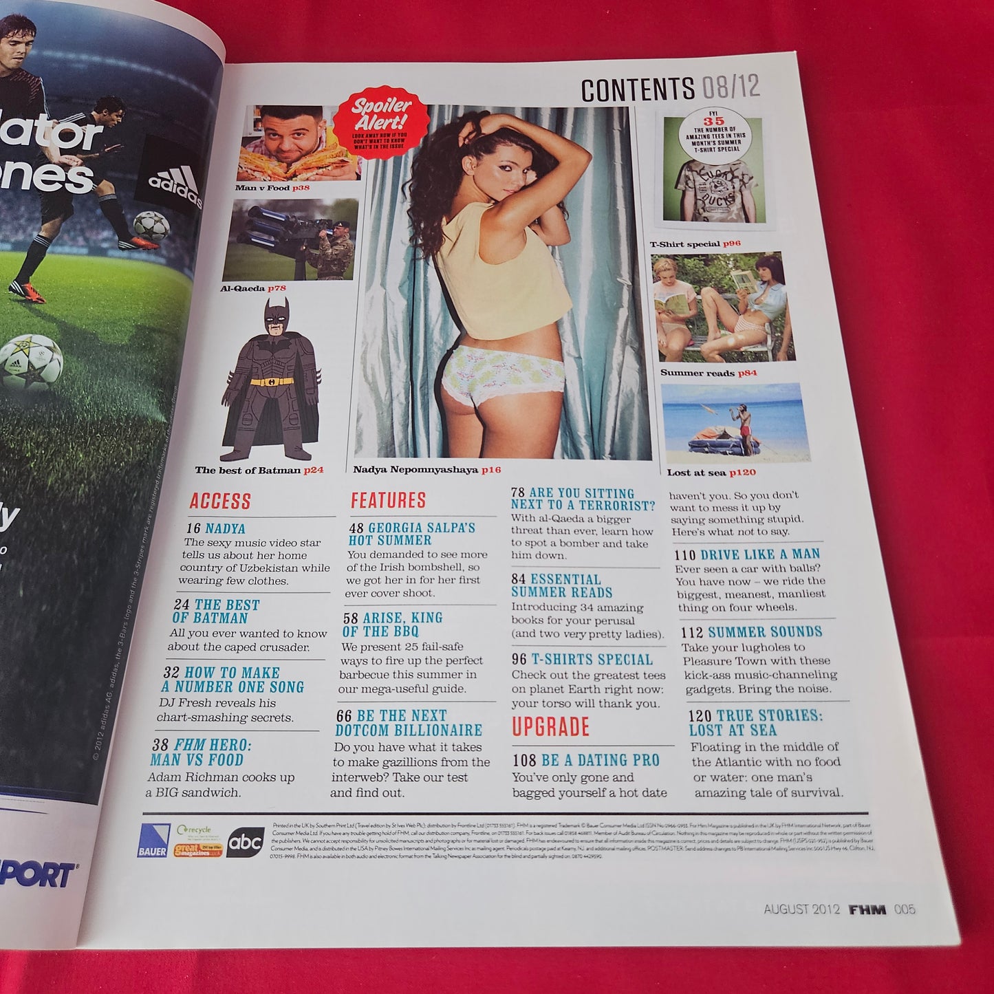 FHM Magazine August 2012 (1378) Georgia Salpa Nadya Nepomnyashaya