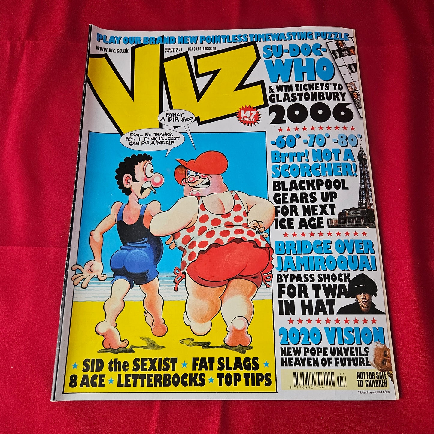 Viz Comic Magazine Issue 147 August 2006 (1389) Glastonbury Festival Jamiroquai Satire